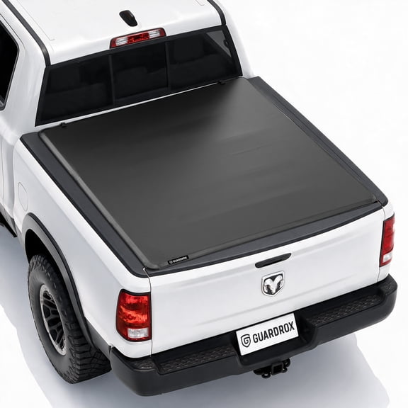 Guardrox R5 Soft Roll‑Up Tonneau Cover, Black, Fits 2019‑2026 Ram 1500 New Body 5.7FT(67.4"), NOT for Classic/RamBox/EV, No‑Drill Soft Truck Bed Cover