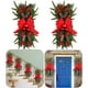 thumbnail image 4 of Guirnaldas Artificiales Con Piñas Y Campanas Lazo para Ventana  Pared Puerta 2 Uds., 4 of 8