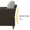 thumbnail image 2 of Grand Patio Outdoor Furniture Patio Wicker Adult Sofa Chair with Thick Cushions and Armchairs, Gray, 2 of 8