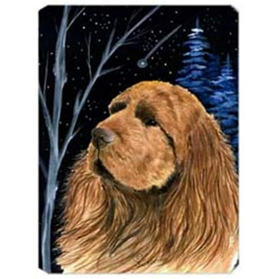 Starry Night Sussex Spaniel Mouse Pad