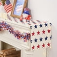 thumbnail image 3 of Rdsfhsp 4th of July Table Runner, Memorial Day Deocr 4th of July Decorations for Home Star Patriotic Table Runner Independence Day Indoor Outdoor Party Table Decorations 13" x 72", 3 of 5