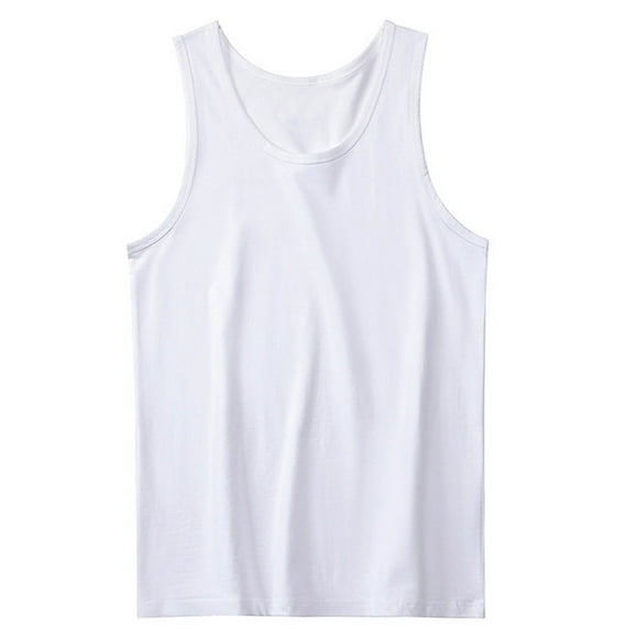 Posijego Mens Casual Tank Tops Sleeveless Cotton T-Shirts Gym Workout Athletic Muscle Shirts Undershirts