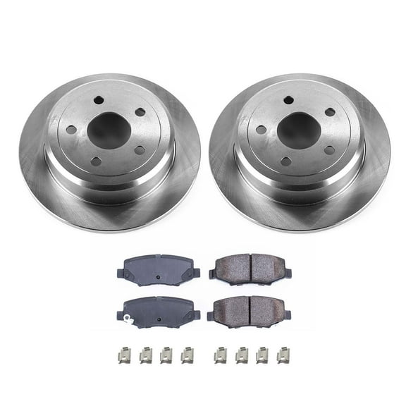Ultimate Brakes Rear Semi-Metallic Brake Pad and Rotor Kit with Hardware WM80269