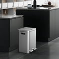 thumbnail image 6 of 2x20L Stainless Steel Dual Step Trash Can Recycling Bin with Soft Close Lid, 6 of 7