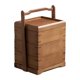 thumbnail image 2 of Caja de almacenamiento de alimentos con asa, cesta de Picnic práctica multifuncional, cesta de almacenamiento de alimentos de bambú para aperitivos, 135 cm x 115 cm x 20 cm, 2 of 8
