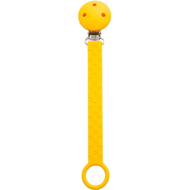 Clip Sujetador de Chupon de silicón trenza Antsy Pantsy silicon 1 pieza amarillo, azul, azul claro