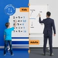thumbnail image 4 of Tableau Effaçable à Sec Roulant 60 x 46 - Grand Tableau Magnétique Portable avec Support - Style Chevalet Double Face avec Roues - Tableau Blanc Mobile pour Bureau, Salle de Classe et Maison, 4 of 4