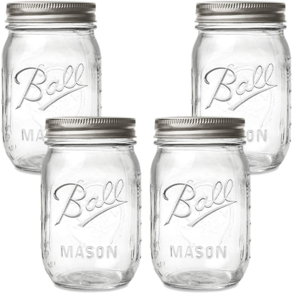 Ball Quilted Crystal Jelly Jars – 16 Oz Clear Glass Jars – Jelly Jars ...