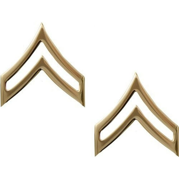 Rothco Corporal Polished Insignia - Gold