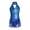 Royal Blue, variant on YIZYIF Girls Shiny Sequins Latin Dance Dress Costume Tassel Hem Dancewear Rumba Samba Dance Leotard