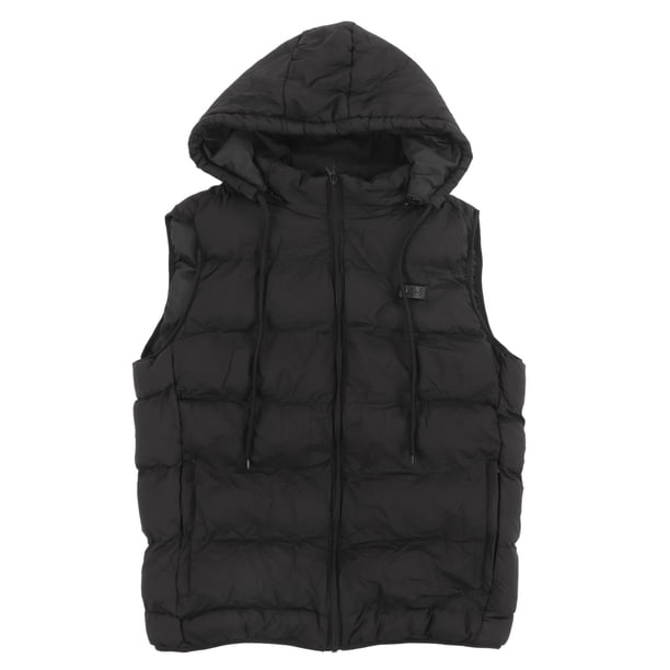 Chaleco Térmico De Color Puro, 3 Modos De Temperatura Chaqueta Térmica Sin Mangas Fibra De Poliéster Negro Para La Caza ANGGREK SG