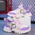 thumbnail image 3 of Zapatos para niños Hello Kitty, zapatillas de deporte transpirables de fondo suave de cuero de nueva moda para niñas, zapatos para correr informales ligeros para estudiantes, 3 of 5