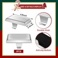 thumbnail image 3 of HWZWT 2 Pieces Christmas Stocking Holder Silver Christmas Stocking Holder Suitable for Mantel Pieces Christmas Stocking Holder Silver Christmas Stocking Holder Stocking Holder Pieces Wo, 3 of 5