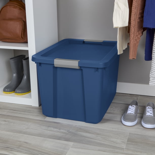 Large Blue Storage Bin - Lockable storage chests - Walmart