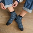 thumbnail image 3 of Naloa Winter Blue Forest Deer Ankle Socks for Women Non Slip Socks No Show Socks Classic Low Cut Casual Socks Casual Socks, 3 of 7