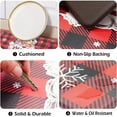 thumbnail image 6 of Christmas Anti Fatigue Kitchen Rugs and Mats Set of 2, Red and Black Buffalo Plaid Kitchen Floor Mats Cushioned Non Slip Washable, Christmas Tree Kitchen Mat Santa Claus Xmas Decor, 6 of 6