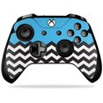 thumbnail image 1 of MightySkins Carbon Fiber Skin for Microsoft Xbox One X Controller - Baby Blue Chevron | Protective, Durable Textured Carbon Fiber Finish | Easy to Apply, Remove, and Change Styles | Made in The USA, 1 of 2