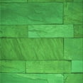thumbnail image 1 of Ahgly Company Machine Washable Indoor Square Transitional Lime Green Area Rugs, 8' Square, 1 of 7