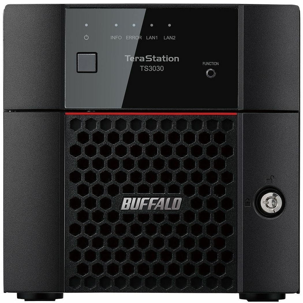 BUFFALO TeraStation 3230DN 2-Bay Secure SMB Desktop NAS 4TB (2x2TB) with Hard Drives Included - 1 x Annapurna Labs Alpine AL524 Quad-core (4 Core) 2 GHz - 2 x HDD Supported - 2 x HDD Installed - 4 ...