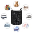 thumbnail image 4 of Goofa Abstract Black And White Waves Printed Circular Hamper,Laundry Basket with Handles,Storage Baskets Foldable,Large Capacity Laundry Hamper-Small, 4 of 6