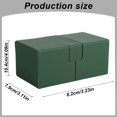 thumbnail image 2 of Double Deck Storage Box for Trading Cards with Dice Tray, Mtg Commander Card Holder for Double Sleeved Cards, Portable Card Case for Collectors And Gamers, 2 of 8
