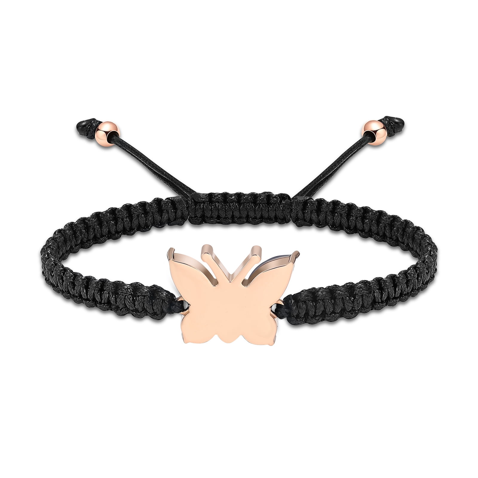 QGJNSGC Cremation Ash Bracelet - Butterfly Heart Urn Bracelet, Stainless Steel, Openable Cuff For Ashes Keepsake