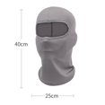 thumbnail image 2 of Balaclava Face Mask Adjustable Windproof UV Protection Hood Light Gray, 2 of 4