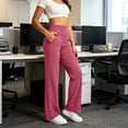 thumbnail image 7 of CQONEPT Leggings for Women High Stretch Wide Leg Yoga Pants Trendy Soft Comfy High Waisted Casual Fall Fashion Pants with Pockets, 7 of 7