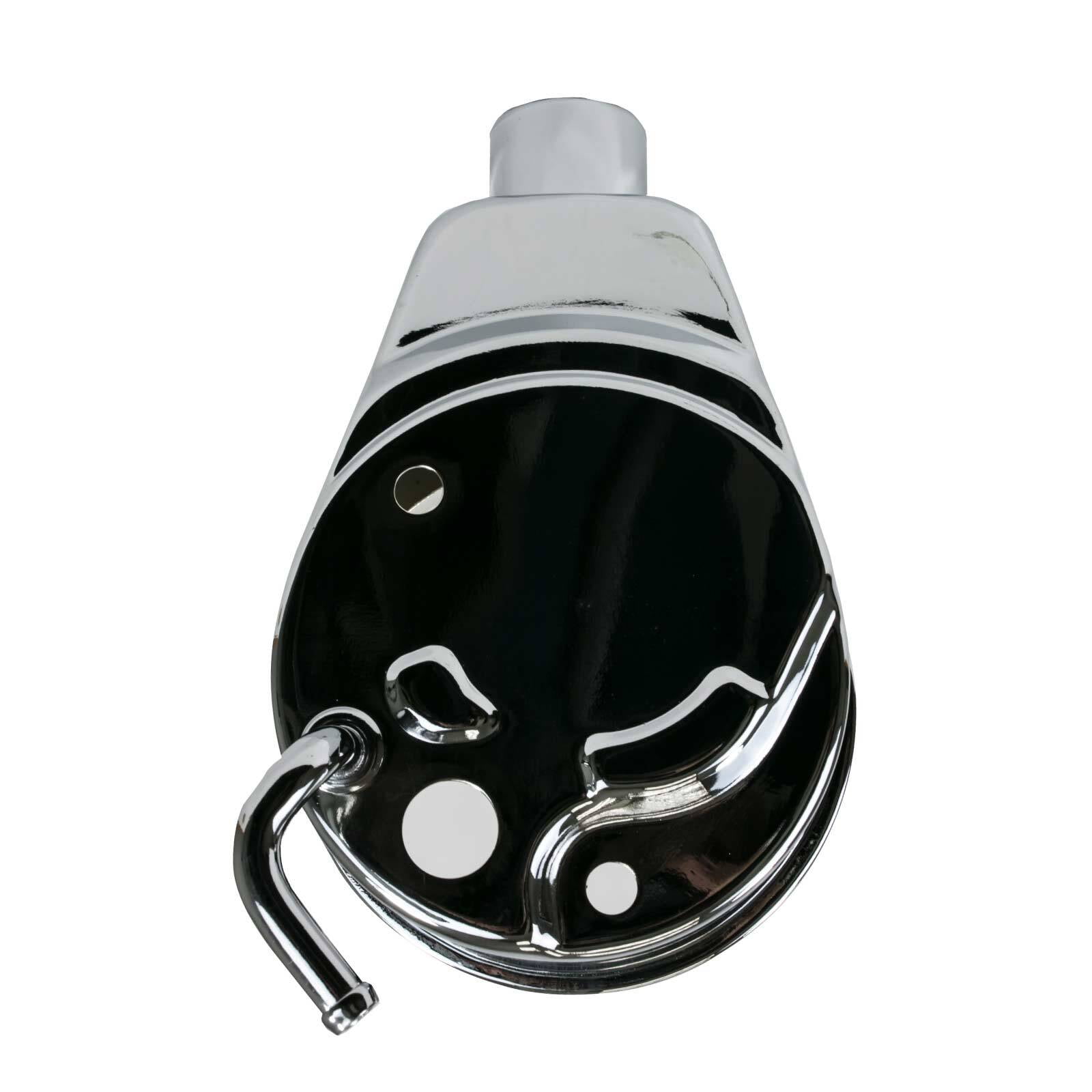 P Series Power Steering Pump Reservoir for GM Saginaw - Chrome
