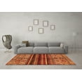 thumbnail image 3 of Ahgly Company Indoor Rectangle Abstract Orange Modern Area Rugs, 5' x 7', 3 of 4