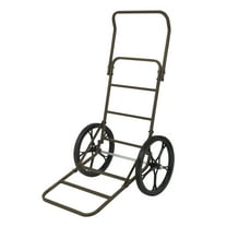 Allen Company Foldable Meat Hauler Game Cart, Steel, 2 Wheels, 300 lb Capacity, Ash Brown, 76891
