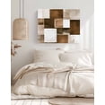 thumbnail image 3 of Brown Geometric Wall Art for Living Room,Canvas Picture Wall Decor for Bathroom Bedroom,Vintage Oil Painting Contemporary Painting Artwork for Office Kitchen Hallway Dining Room Home Decor 24"x32", 3 of 8