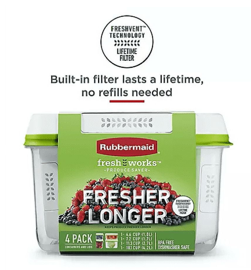 FreshWorks Food Storage Containers, 8-Piece Set