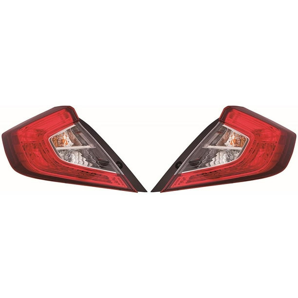 For Honda Civic Sedan 20162017 Tail Light Assembly Outer Pair Driver
