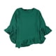 thumbnail image 1 of Alfani Blusa asimétrica de punto para mujer, verde, grande, 1 of 1