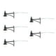 thumbnail image 1 of Lámparas de pared 5x 1/87 Lámparas de Calle Simulación Decoración Durable DIY Lámpara en Miniatura Modelo Lámparas de Ferrocarril para Micro Paisaje Escena Patio a , Negro Magideal Lámparas de pared, 1 of 7