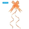 thumbnail image 3 of Unique Bargains 2.8inch Pull Bows Present Wrapping String Bows Ribbon Gold Thread Style Orange 40 Pack, 3 of 6