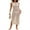 z01-Beige, variant on Women Swimsuit Cover up Bikini Sleeveless Beach Dress Crochet Hollow Out Coverup Alsol Lamesa