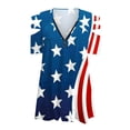 thumbnail image 5 of Verano de las mujeres con cuello en v cremallera impresa sin tirantes sexy manga corta tops camisa blusa pulóver Pompotops  hkajfhjk469741, 5 of 5