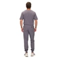 thumbnail image 4 of M&M SCRUBS Men's Jogger Scrub Set – Luxe Stretch Medical Uniform, V-Neck Scrubs Top & Jogger Pants (Charcoal, 3X-Large), 4 of 7