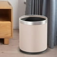 thumbnail image 2 of Open Top Trash Can Large Capacity Waste Can for Farmhouse Dining Room Dorm Cream Pink, 2 of 8