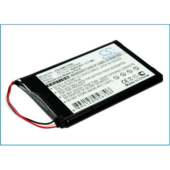 Battery for Garmin AE10AE16AB2BX Nuvi 1100 1100LM GPS CS-IQN110SL 3.7V 1000mAh