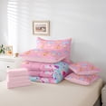 thumbnail image 6 of Homewish Colorful Cartoon Castle 7pcs Bedding Comforter Set,Fairy Tale Theme Queen Bedding Sets,Diamond Hot Air Balloon Queen Sheet Sets For Girls Kids,Super Cozy Room Decor Reversible, 6 of 8