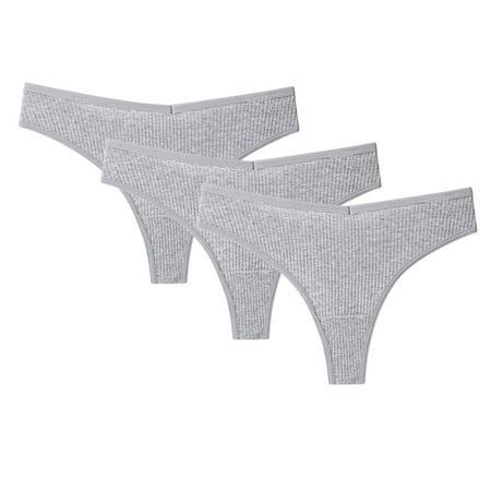 KBKYBUYZ Clearance 3PCS Women s Thong G-String Cotton Thongs Women s Panties Hot V Waist Female Underpants Pantys Lingerie