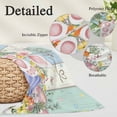 thumbnail image 2 of Easter Pillow Covers, Linen Long Throw Pillow Case, Spring Rabbit Ear Eggs Floral Butterfly Wooden Holiday Pillow Protector Decorative Cushion Cover for Living Room/Bedroom 16" x 24", 2 of 8