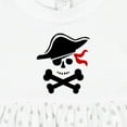 thumbnail image 4 of Inktastic Pirate Skull and Cross Bones Girls Baby Dress, 4 of 5