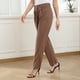 thumbnail image 3 of Pantalones con cierre de cremallera,Pantalones de talle alto para mujer Pantalones con bolsillo Pantalones de color puro Funcionalidad de alta precisión, 3 of 7
