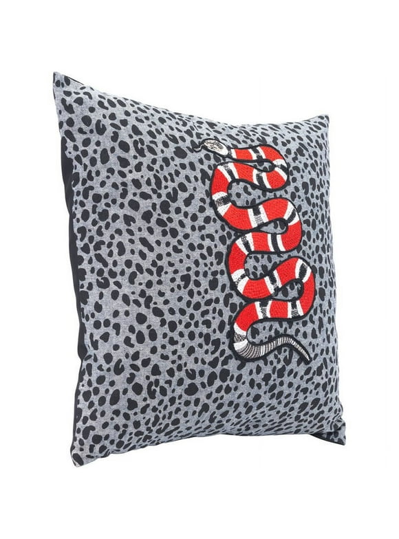 ZUO King Throw Pillow in Gray and Black