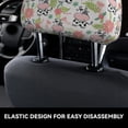 thumbnail image 6 of 2 PCS Car Headrest Cover, Cute Cow Flower Palm Leaves Soft Car Seat Head Rest Cover Protector Interior Car Accessories Seat Covers for Cars Truck Auto Only Covers, 6 of 8
