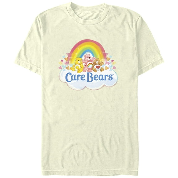 Men's Care Bears Rainbow Bears  Graphic Tee Beige X Large